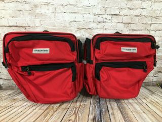 Vintage Cannondale Touring Cycling Paniers Bags Red Made In Usa