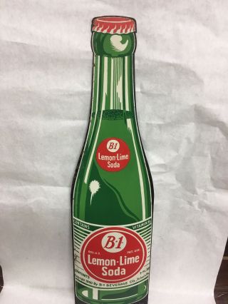 B1 Lemon Lime Soda Bottle Shaped Sign