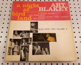 1959 Blue Note W.  63rd Blp 1522 Art Blakey 5tet Night @ Birdland V2 Horace Silver