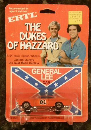 Vintage 1981 Ertl Dukes Of Hazzard General Lee Diecast 1/64 In Package Rare