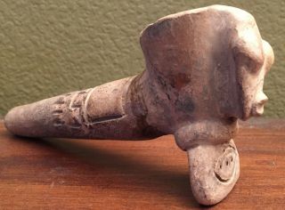Unique Pre - columbian Clay 