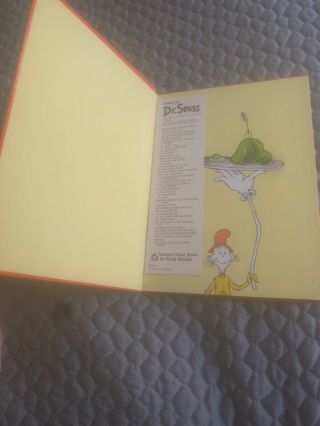 Signed Dr Suess Book “Green Eggs And Ham 2