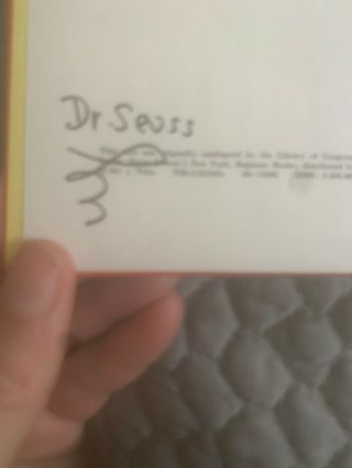 Signed Dr Suess Book “Green Eggs And Ham 3