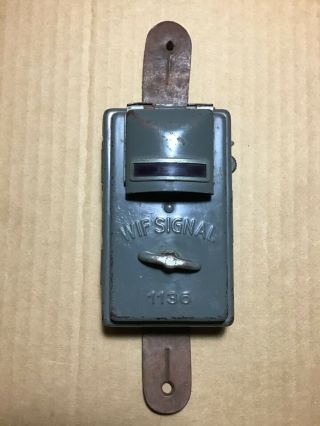 Wwii Ww2 German Wehrmacht Wif Signal 1136 W/ Battery Flashlight “tashenlampe”