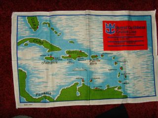 Travel Souvenir Cruise Tea Towel Royal Caribbean Cruise Line Song Of Norway Etc