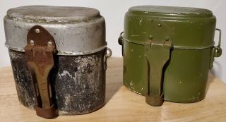 1940 Finnish Army Wwii And Post War Civil Defense Mess Kit Set,  Finland Ww2