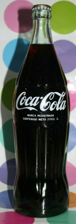 Chile South America Coca Cola Big Tall Bottle Acl Regular Rare 700 750 770 Error