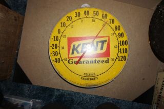 Vintage Kent Farm Feed Wall Mount Thermometer By Ohio Jumbo Dial