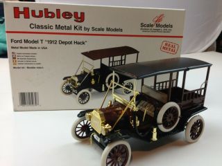 Hubley Ford Model T 1912 Depot Hack Built Metal Kit By Scale Models 1:20