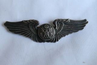 Ww2 Us Usaaf Air Craft Personnel Wings Sterling Gemsco Ny Pinback