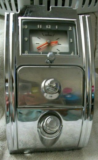 Vintage 1949 - 1950 Chevrolet Clock Panel W/clock,  Ash Tray,  Lighter 49 50