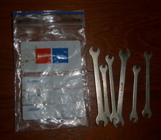 Vintage Set Of Small Open End Metric Wrenches