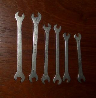 Vintage Set of Small Open End Metric Wrenches 2