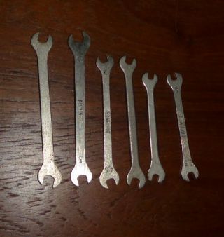 Vintage Set of Small Open End Metric Wrenches 3