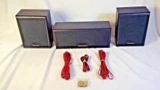 Vintage 440watt Technics Sb - Css380 Surround Sound Speakers Euc