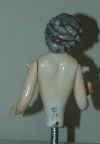 ANTIQUE Half Doll DRESSEL & KISTER Marked BATHING BEAUTY China Doll 3