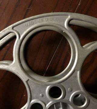 Vintage Cast Aluminum 35mm Goldberg Bros Movie Projector Film Reel 6 Hole 2