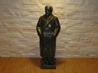 Rarest Soviet Russian (cccp) Metal Statue Of Communist Leader Lenin