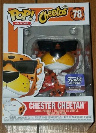 Funko Pop Ad Icons 78 Chester Cheetah Cheetos Funko Hollywood Exclusive