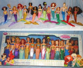 All 15 Disney Princess 11 " Doll Set Mermaid Ooak Aurora Ariel Belle Elsa Moana,