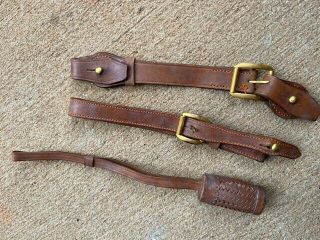 Pre - Ww2 Soviet Russian Army Leather Cossack Sword Shashka Knot And Belt Hangers