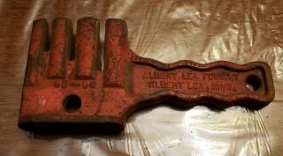 Vintage Albert Lea Mn Foundry Steel & Roller Chain Detacher Tool Cd - 58,  Tractor