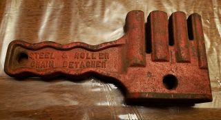 Vintage Albert Lea MN Foundry Steel & Roller Chain Detacher Tool CD - 58,  Tractor 3