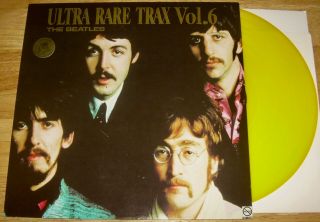 The Beatles Ultra Rare Trax Volume 6 Lp Yellow Colored Vinyl Scarce Swingin 