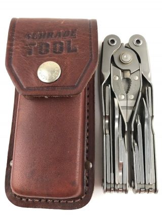 Vintage Schrade Usa Tough Multi Tool With Pouch
