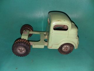 Structo Semi Truck Cab C - 3044 Green Paint Toy Vintage Marx 1950’s