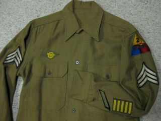 Wwii 2nd Armored Tank Division Wool Shirt