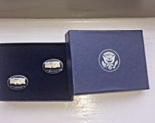 Authentic President Donald Trump " The White House " Cufflinks -