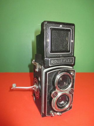 Vintage Roleiflex 75 Mm Tlr Camera Frankie & Heidecke Braunscheig,  Germany