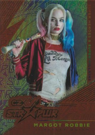 2019 Cryptozoic Czx Heroes & Villains Margot Robbie Str Pwr Harley Quinn