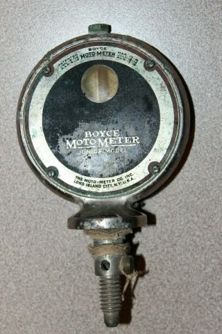 Vintage Boyce Motometer Junior Model No Glass Heat Gage Rare Early Edition