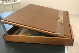 Vintage Ames Draft - Pak Portable Drafting Table,  Desk,  Artist Easel,  Fountain Pen