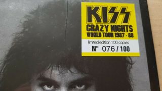 KISS - crazy nights world tour 87 - 88 - 2 x lp ' - yelow vinyl - 2