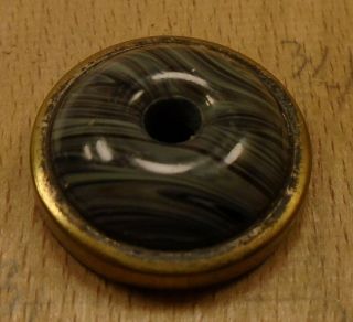 3/4 " Agate Whistle Paris Back Metal Antique Button 26:15