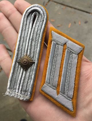 Wwii German Cavalry Shoulder Board And Collar Tab