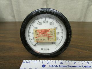 Vintage Marshalltown Test Gauge Meter 0 - 1000 Psi Usa Vintage Steampunk