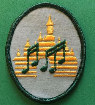 Vintage,  Extremely Rare Music Patch From Disneyland Girl Scout Day 1985