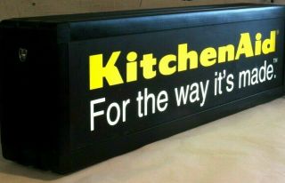 Vintage " Kitchenaid " Lighted Sign Advertising Appliances`4 1/2 " X 8 1/4 " X 31 "