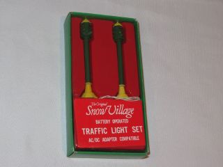 Dept 56 Village Traffic Light Set 55000 Lights Lighted Snow (p835)