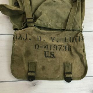 1944 Us Military Army Bag Od Green Major Wwii Ww2