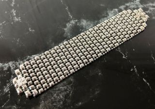 Sergio Gutierrez Liquid Metal Mesh Bracelet Style Bq2 - N Chrome Finish Bracelet