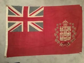 Vintage Canadian Red Ensign Flag 1907 - 1920