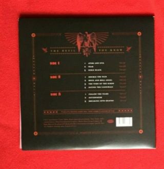 Heaven & Hell The Devil You Know R1 519252 Etched w/ Poster & Hype Sticker NM 3