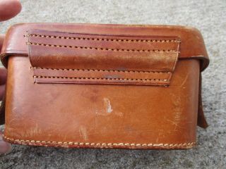 German Wwii Brown Leather Medical Case,  With Contents Label