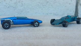 1969 Hot Wheels Redline Racers Lotus Turbine & Eagle Still Shiny For A Collector