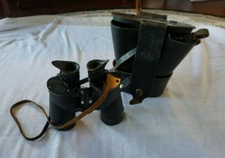 Vintage Sard Square D Binoculars Ww2 Us Navy 7x50 Mark 21 88 - B - 320 With Case